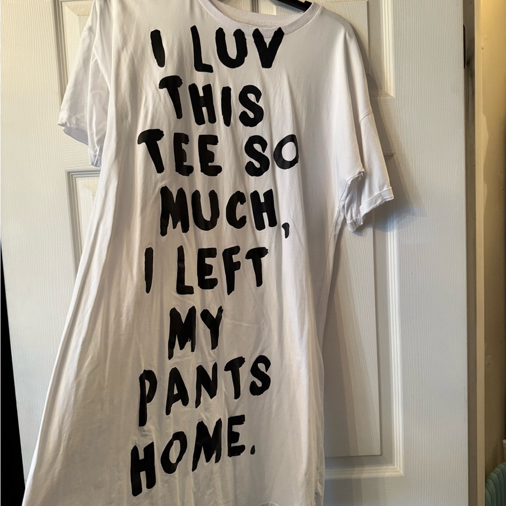 Mess In A Bottle - White Graphic Tee with Black Text